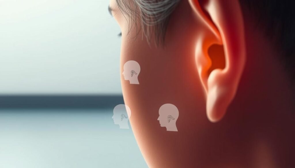 A serene medical illustration showcasing the key steps in post-BPPV care. In the foreground, a close-up view depicts a person's head, with the ear canal and inner ear structures visible. Subtle lighting accentuates the delicate anatomy. In the middle ground, a series of diagrams illustrate the proper head positioning and movements for the Epley maneuver, the gold-standard treatment for repositioning displaced ear crystals. The background features a calming, minimalist setting, allowing the medical details to take center stage. Overall, the image conveys a sense of professional guidance and care, perfectly suited to accompany the article's instructional content on post-BPPV rehabilitation.