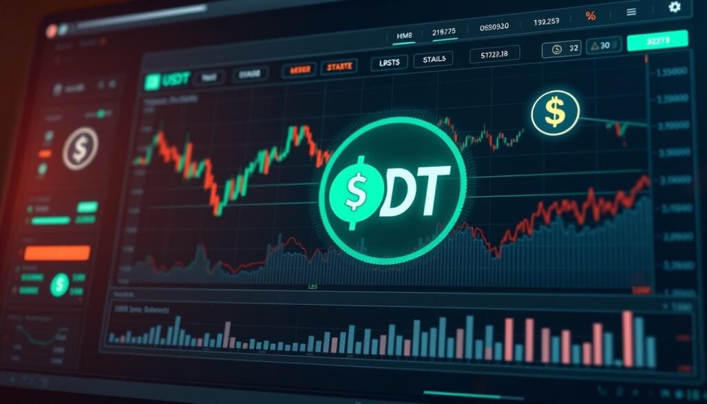 生成USDT加密貨幣交易系統的圖片